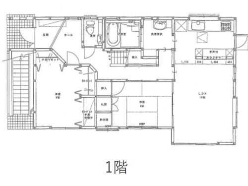 1階平面図(間取)