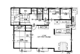 1階間取(間取)